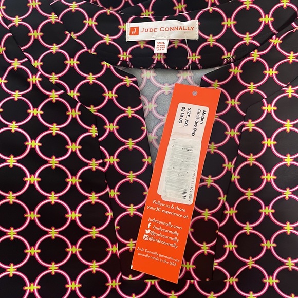 Jude Connally
Megan Circle Geometric Print Jude Cloth Stretch Knit Shift Dress - Picture 6 of 6